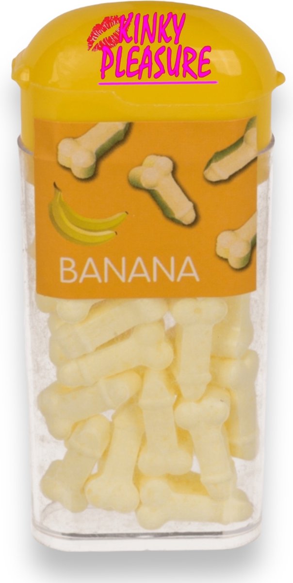 Mini Willy Snoepjes in Handig Doosje - Bananensmaak