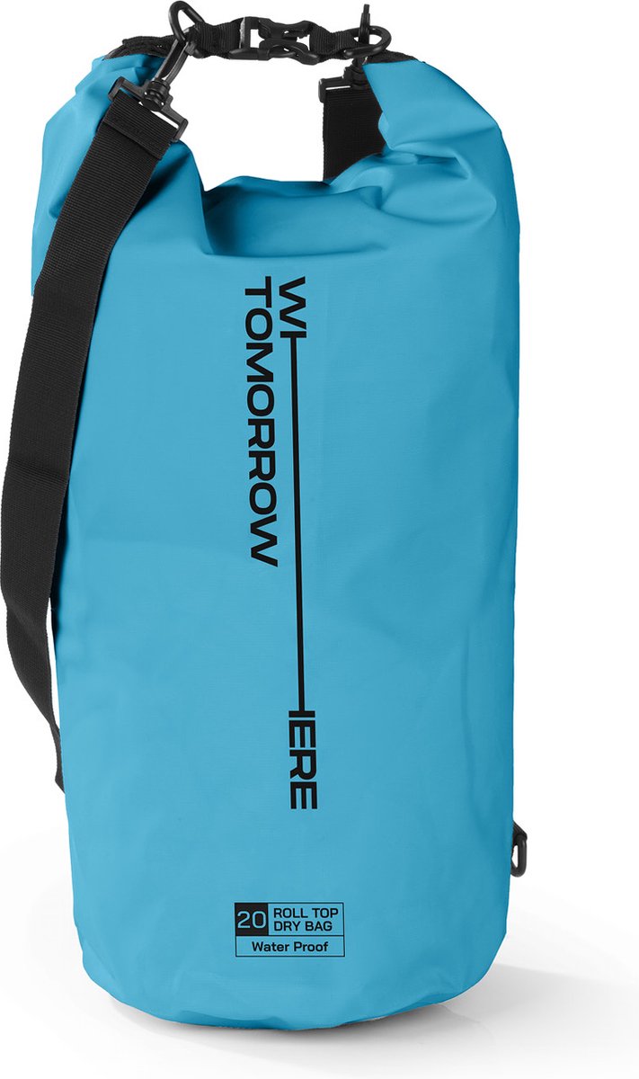 Where Tomorrow PVC dry bag Style 02 20L Hemelblauw