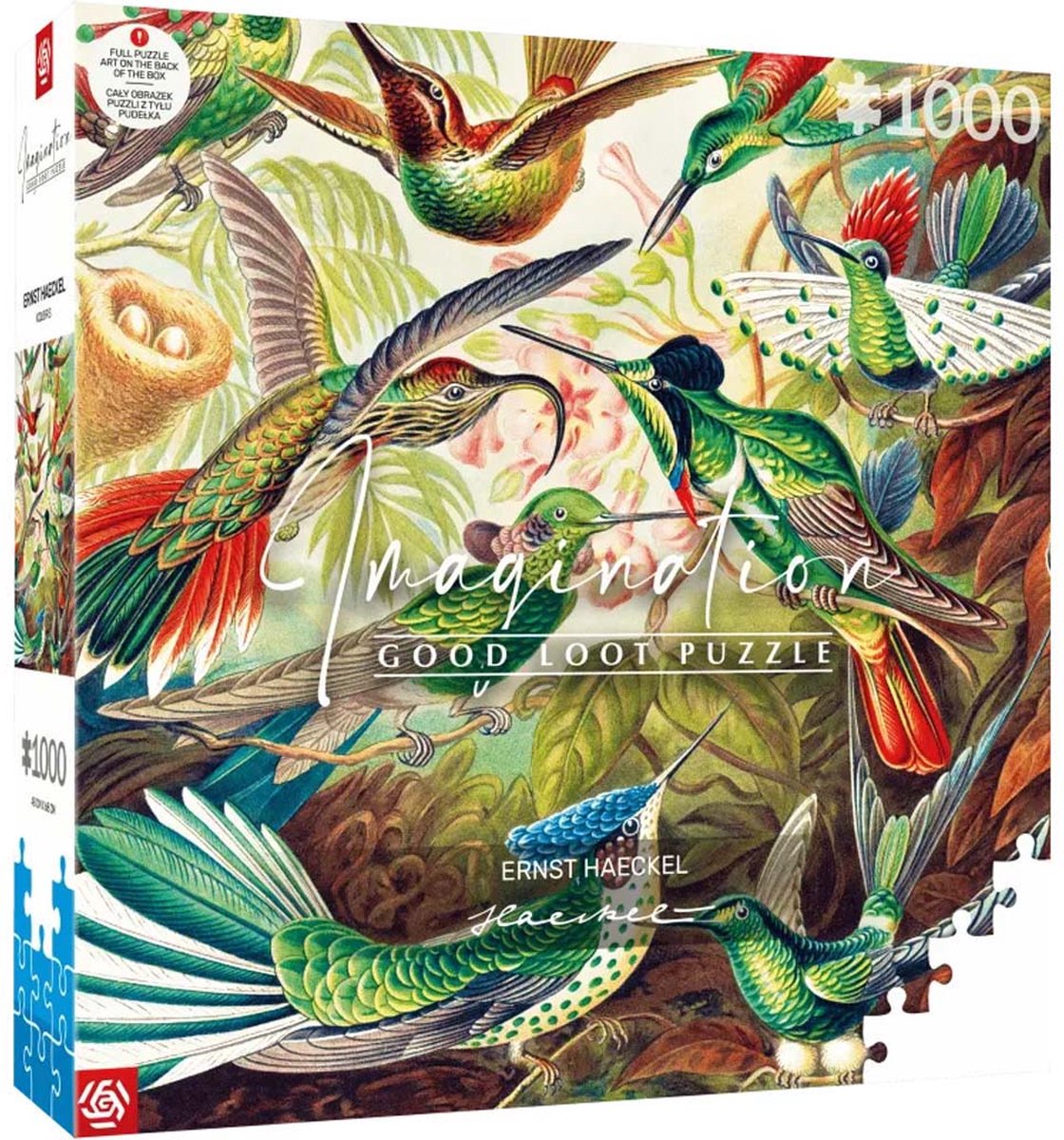 Good Loot Ernst Haeckel Hummingbirds Puzzel - 1000 stukjes voor volwassenen - Birds