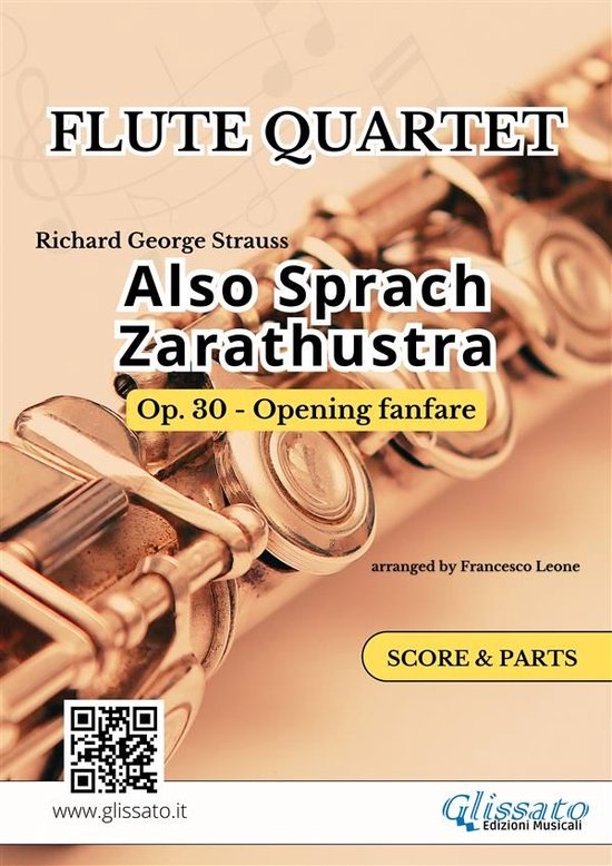 Also Sprach Zarathustra - Flute Quartet (score & parts) - cover