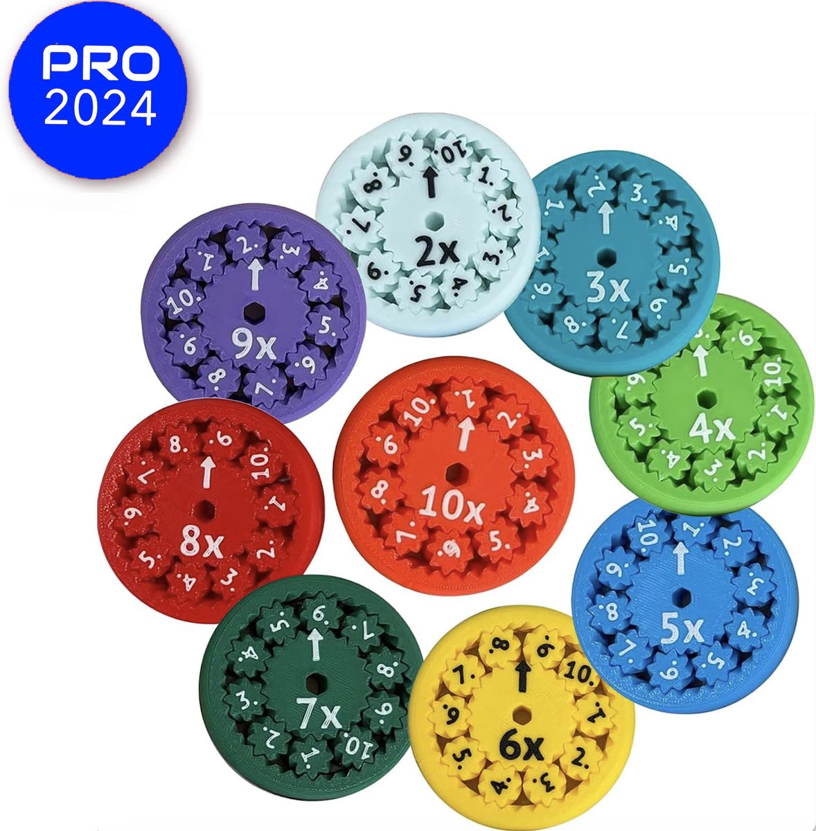 Merkloos Math Fidget Spinner Reken FIdget Wiskunde Rekenen Leren Educatief Speelgoed Montessori Speelgoed