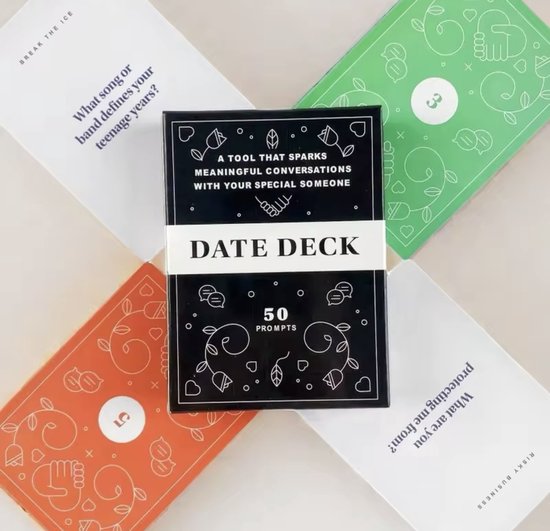 Date Deck - Premier rendez- Icebreaker - Cuir à mieux connaître votre partenaire - Idée de rendez-vous - Trouvez une connexion plus profonde - Chat - Relation approfondie - Démarrer une relation - Libre parcours -