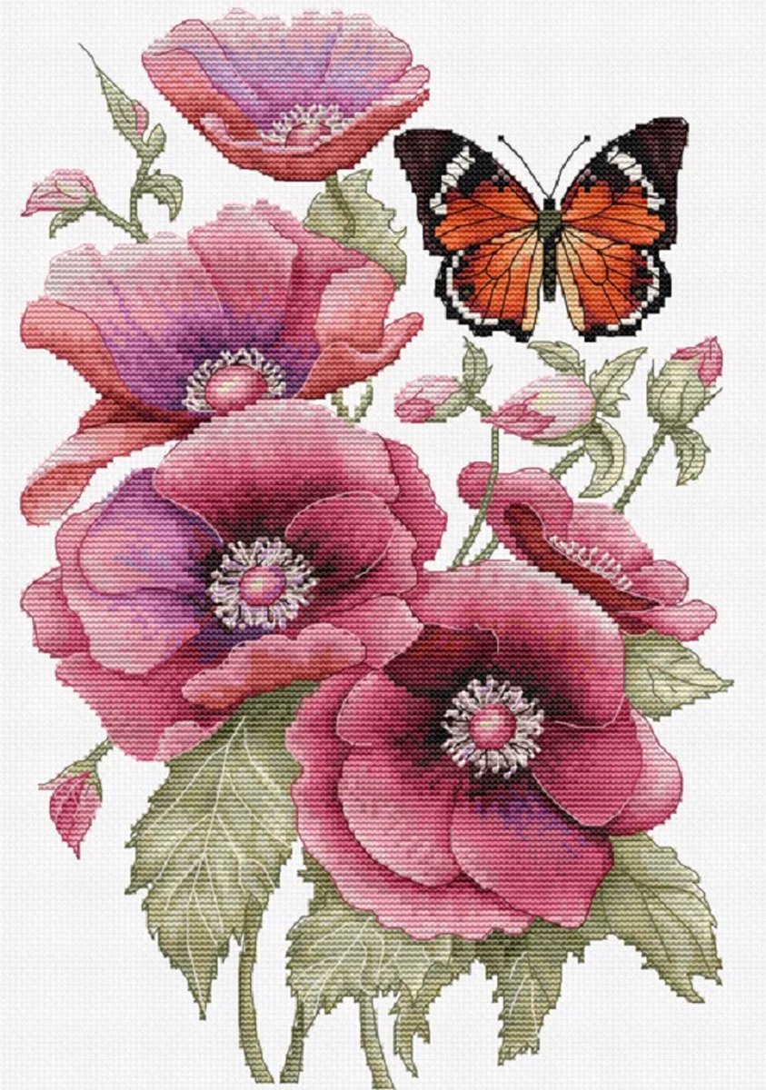Borduurpakket Luca-S - The Scent of Anemones - De geur van Anemonen - B7037