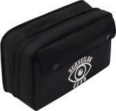 HCFGS Elektronische tas, reistas, schokbestendig, vochtbestendig, opbergtas, draagbare tas, accessoireorganizer voor harde schijven, kabels, oplader, telefoon, USB, SD-kaart (zwart