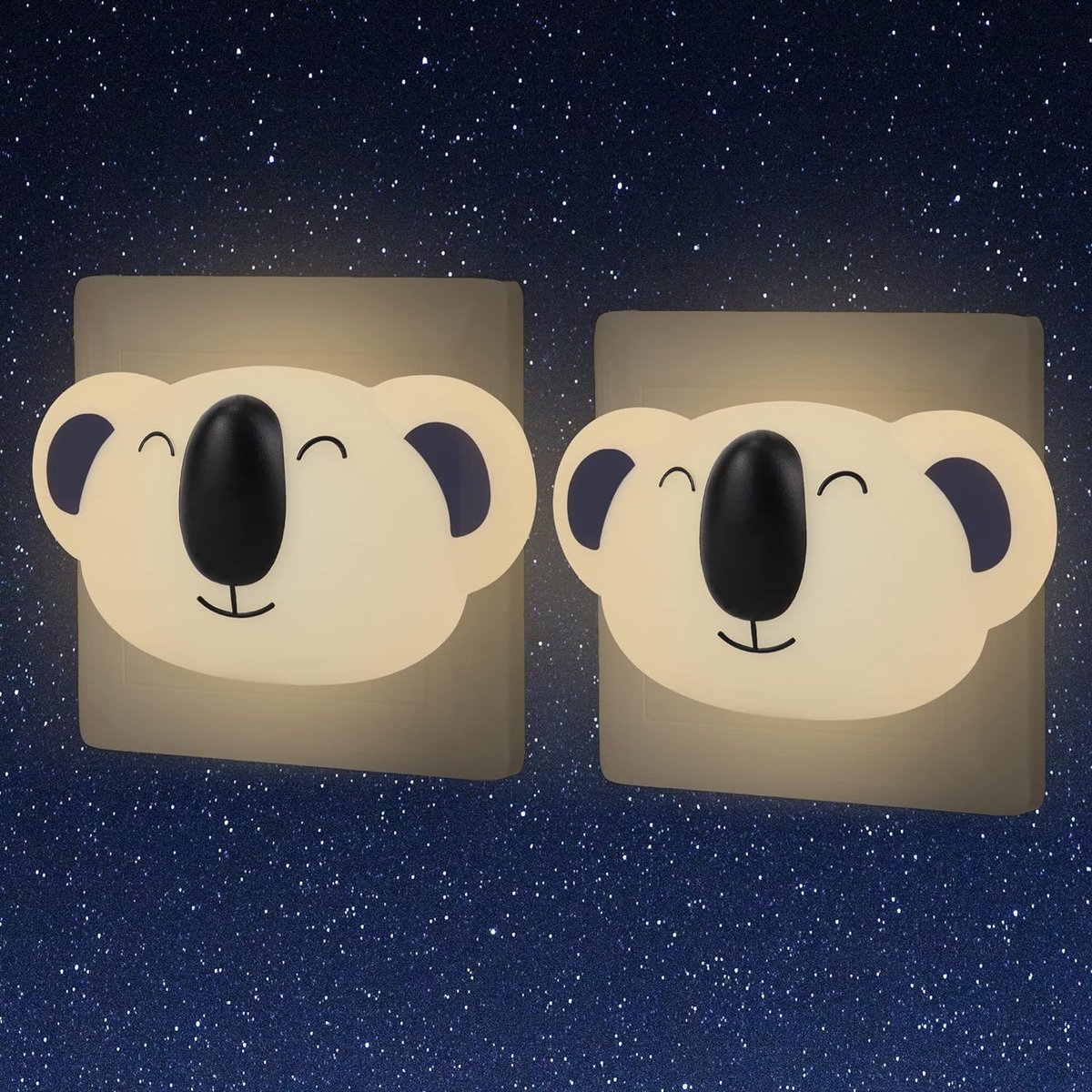 Nachtlampje met Stopcontact - Energiebesparende Kinderlamp - Decoratieve Wandlamp voor Kinderkamer - Doopgeschenk - Kalmerend Nachtlampje