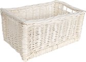 Boîte de rangement avec panier en osier Wit Creative Home | avec Poignées | 30 x 20 x 16 cm (+/- 2 cm) | Durable Handgemaakt | Idéal pour les documents, objets de valeur, Jouets, Outils pour Enfants