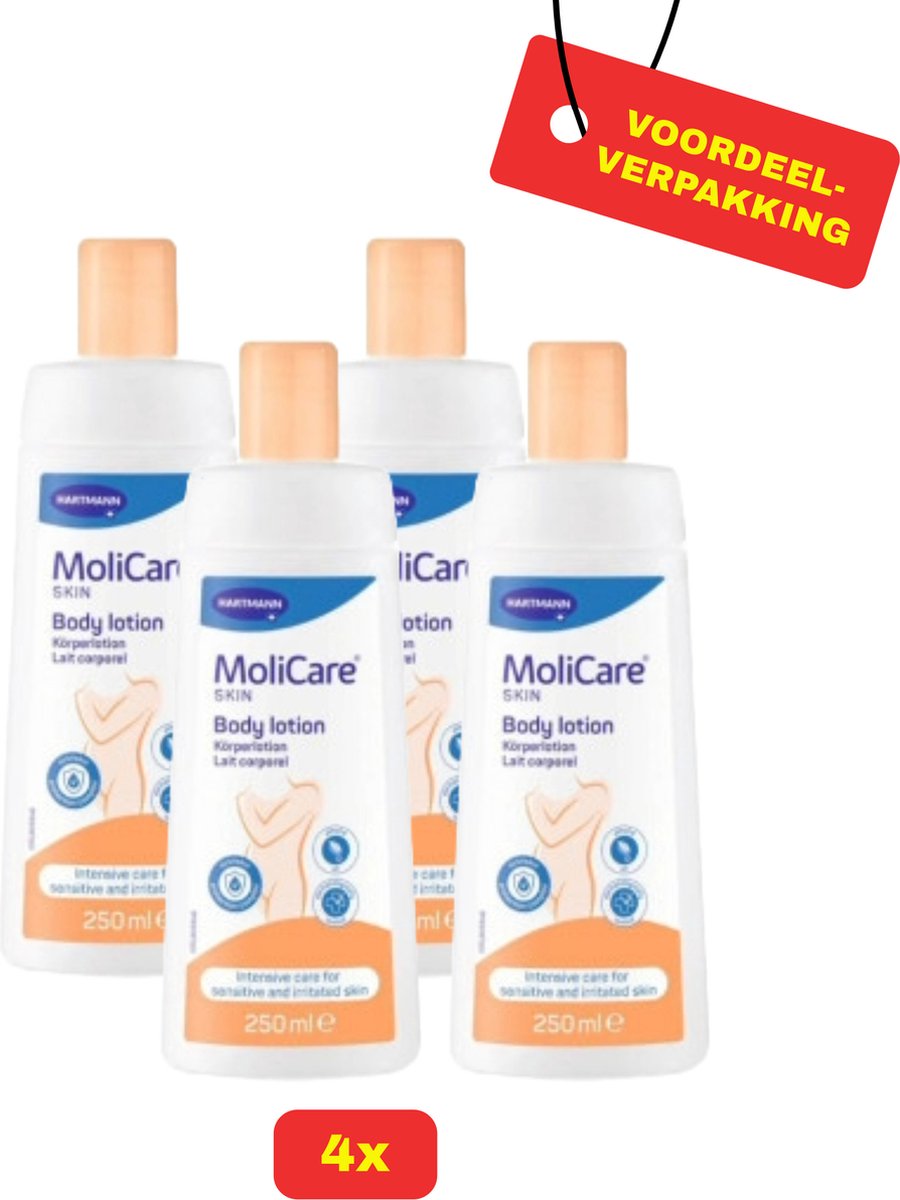 Goedkoopste 4X Molicare® Skin Bodylotion - 4 x 250ml - Voordeelverpakking!