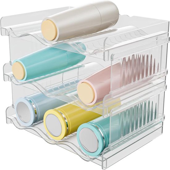 Vrieskast-organizer, stapelbare vriesmanden, containers, vriesgoed
