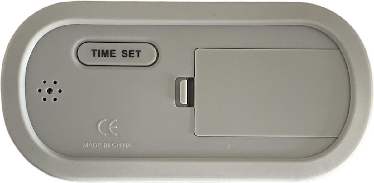 Digitale Wekker Klok - Grijs - Werkt Op Batterijen - 24uurs wekker - Makkelijk Instelbaar Alarm met Snooze en licht Functie - Kinderwekker Reiswekker - Digitale LED Klok/Wekker - Trendy Wekker Met Snooze functie - Stevige Alarmklok - Grijs — cadeau in Elektronica - foto 6