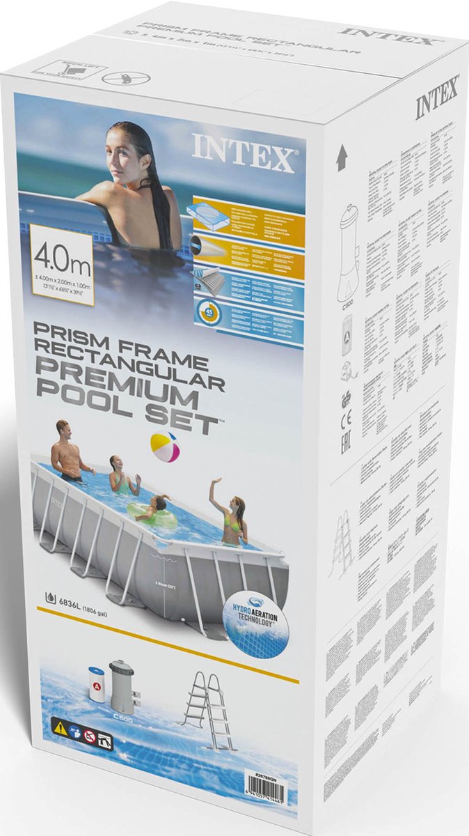 Intex Prism Frame Rechthoekig Opzetzwembad Set - 400 x 200 x 100 cm - Met filterpomp — afbeelding 7