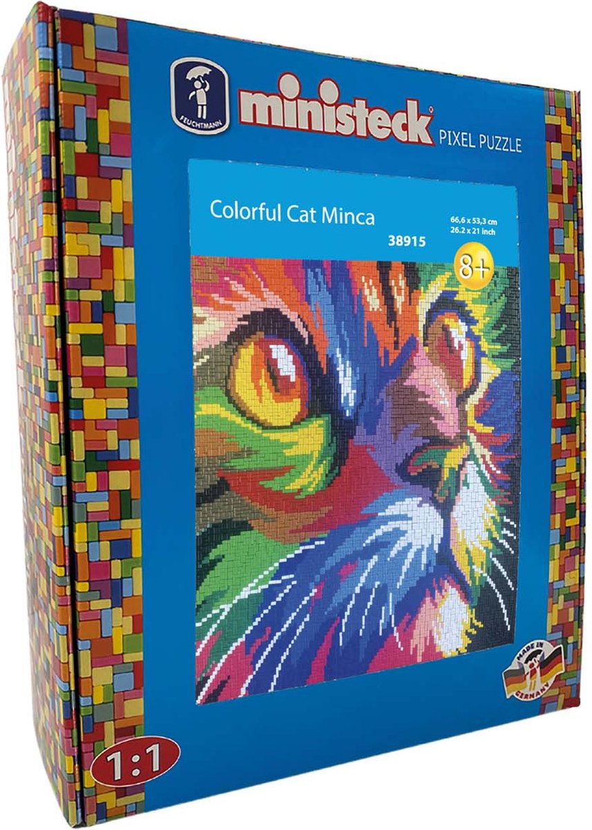 Ministeck ART Colorfull Cat Minka XXL Box 8600 stuks