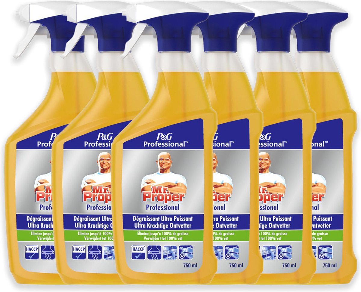 Mr. Proper - Keukenontvetter - 6x750ml -6-Pack - Voordeelpack - Keuken - Ontvetter