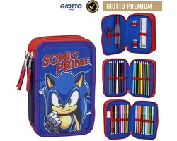 Sonic the Hedgehog Knutselen Tekenen Etui Jongens Meisjes - 44 Stuks
