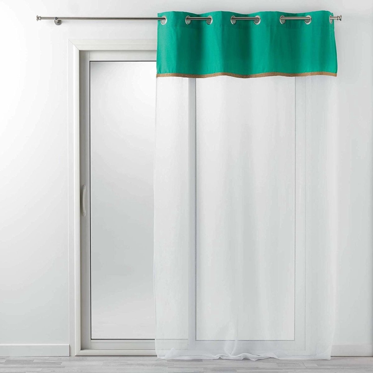 Gordijn KELONIA, 140 x 240 cm, met decoratieve strook