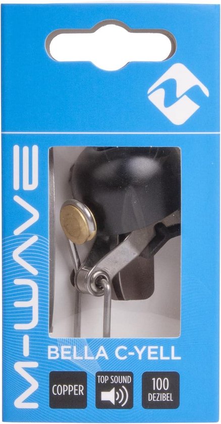 Cloche de vélo M-wave Bella C-yell 30 mm argent / cuivre