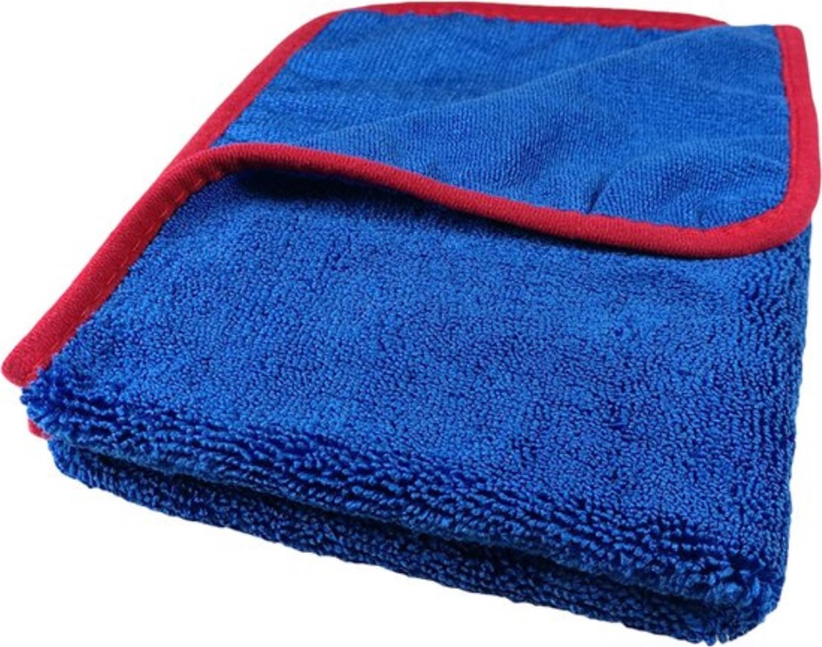 Goedkoopste Swiss Clean | Langer Zug | Professionele Sneldrogende auto doek 60x90 CM | Zeer absorberende doek | Blauw - Rood | Exterior clean | Auto wassen | Reinigen auto | Cleaning | Auto wassen | Car cleaning