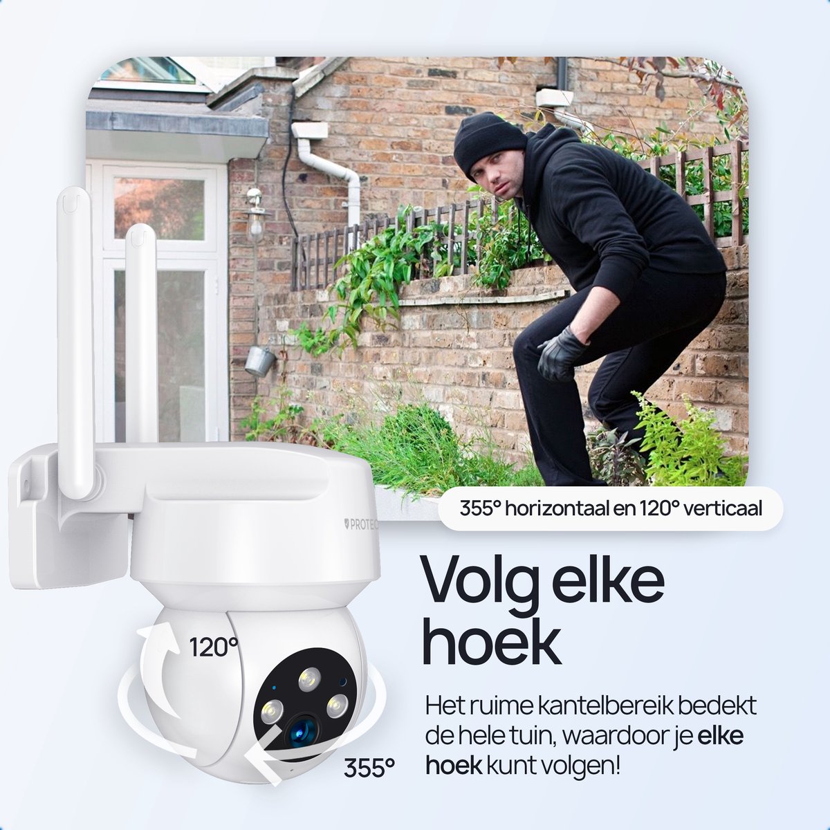 Protectly 3K HD 5MP Beveiligingscamera Buiten met 64GB SD thumbnail 6