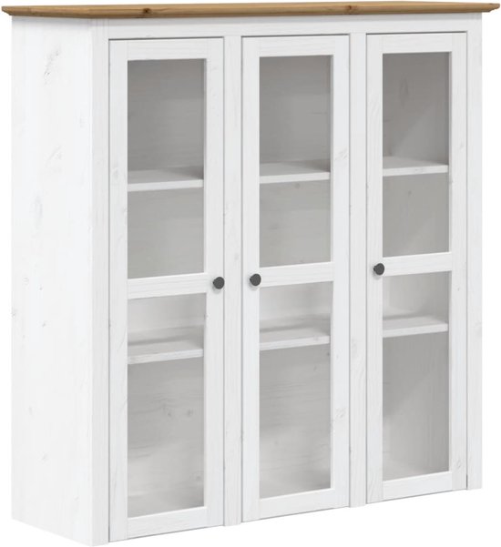 Keukenkast Buffetkast Hoog Met 2 Matglas Deuren 30x59x170 Cm - Wit Keukenkast Buffetkast Hoog Met 2 Matglas Deuren 30x59x170 Cm - Wit