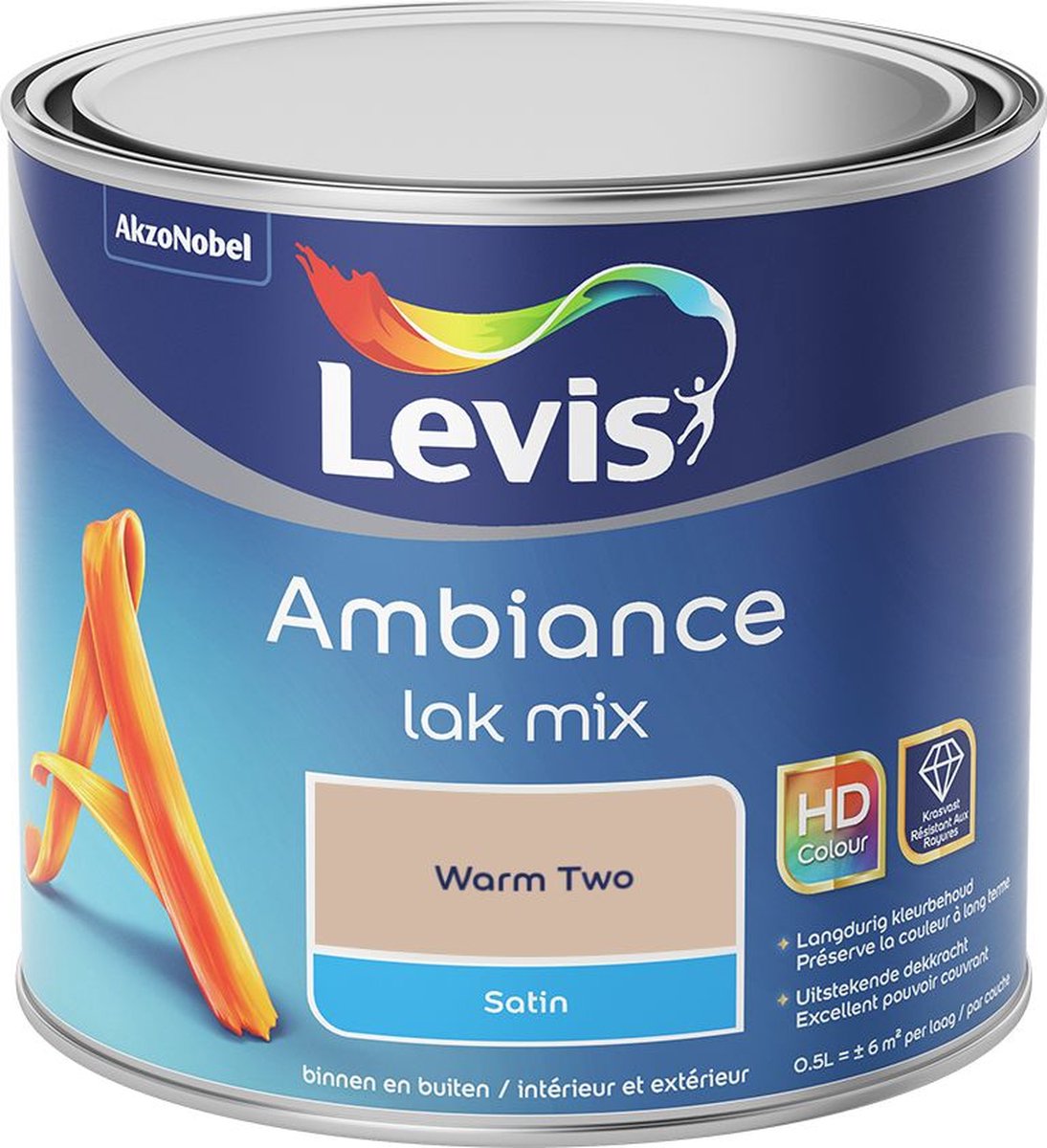 Levis - Ambiance Lak Satin Mix - Warm Two - Mengverf - 0,5 L