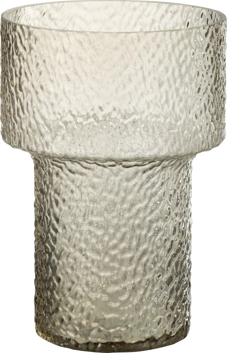 J-Line vaas betty - glas - transparant - small - 30 cm hoog