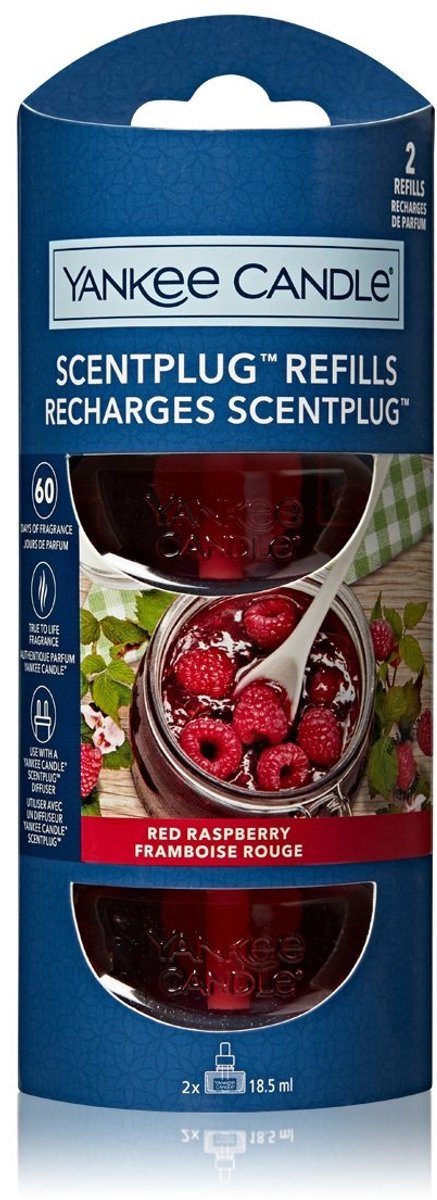 Yankee Candle - Red Raspberry - Elektrische Diffuser Navulling - 2 stuks