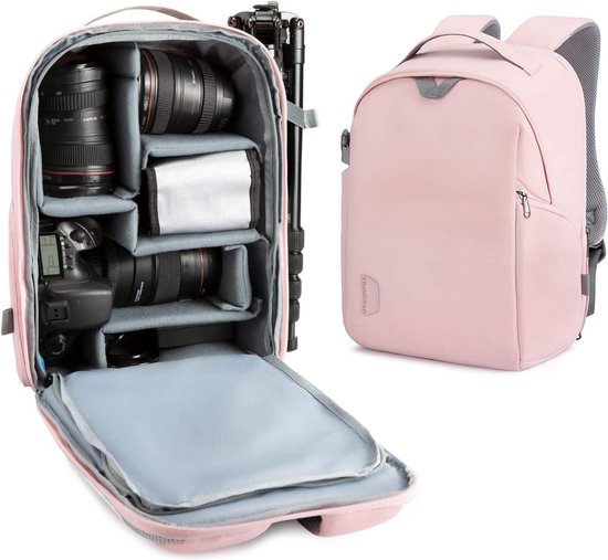 Camera Sling Bag Crossbody Tas Waterdichte Camera Schouderrugzak DSLR Cameratas Fotografietassen Met Statiefhouder Compatibel Met Canon Nikon Sony Fuji Gopro Dji Nylon Materiaal