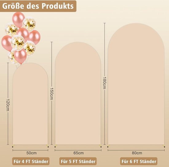 Ronde achtergrond, Bruiloft boog cover set dubbelzijdig