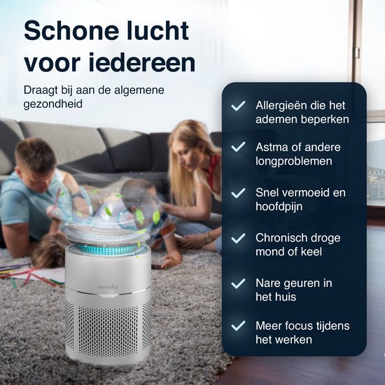 toGo Luchtreiniger met batterij – draagbaar en slim voor reis