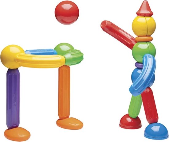 Stick-O Basic Set - Magnetisch Bouwspeelgoed - 30-delig - Montessori Speelgoed - vanaf 18 maanden