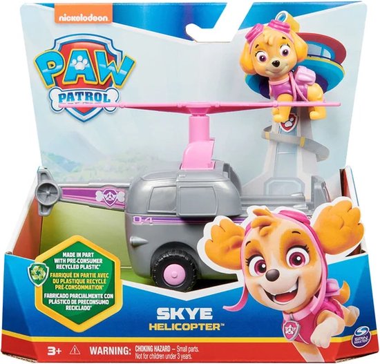PAW Patrol LA PAT' PATROUILLE - VÉHICULE + FIGURINE STELLA - Véhicule de 15 cm Avec 1 Figurine À Collectionner Pat' Patrouille - - 6061800 - Jouet Enfant 3 Ans et +