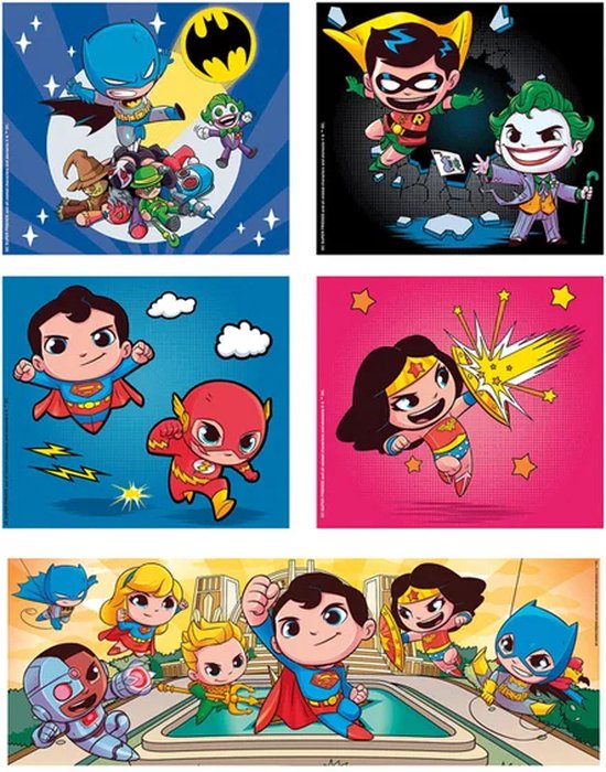 Clementoni - Puzzel - DC Super Friends - 10 in 1 Kinderpuzzel - Vanaf 4 ...