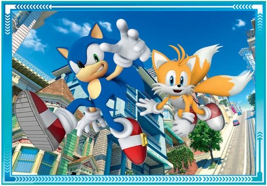 Clementoni - Puzzel 4-in-1 - Sonic de Egel - Kinderpuzzel - Vanaf 3 ...