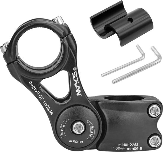 31.8mm Verstelbare Stuurpen 90mm 0 ~ 60 Graden UNO 31.8mm MTB Verstelbare Stuurpen Voor De Meest Mountainbike Racefiets (Geschikt voor 1.25 ''Stuur