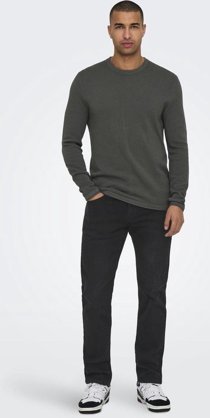 ONLY & SONS ONSWEFT REGULAR BLACK 8638 MAT DNM NOOS Heren Jeans - Maat W32 X L34