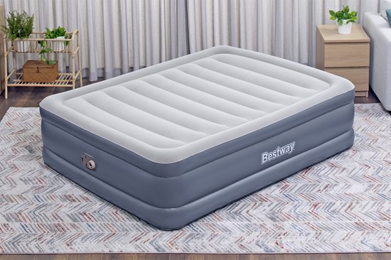 Bestway Tritech Queen Luchtbed met Ingebouwde AC Pomp en Antimicrobiële Coating 203x152x51 cm van Bestway — afbeelding 3