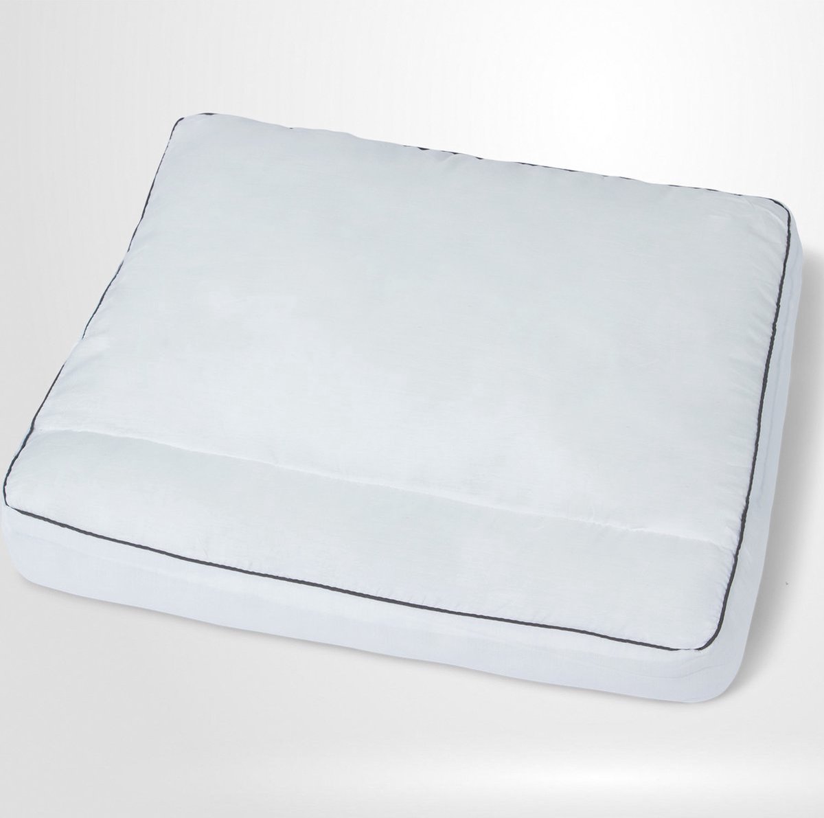 Topmerk wollen neksteun rand hotel hoofdkussen- Puur natuurlijk- (B-keuze) Hoogwaardig hoofdkussen met een schoonheidsfoutje– 50x60x10 cm DUURZAMERE KEUZE