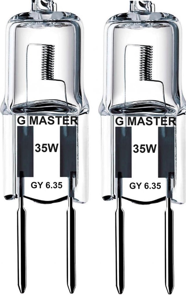 G MASTER - PRO GY6.35 Halogeen lichtbron - 12V - Dimbaar - 35w - Halogeen lamp -(2 STUKS)