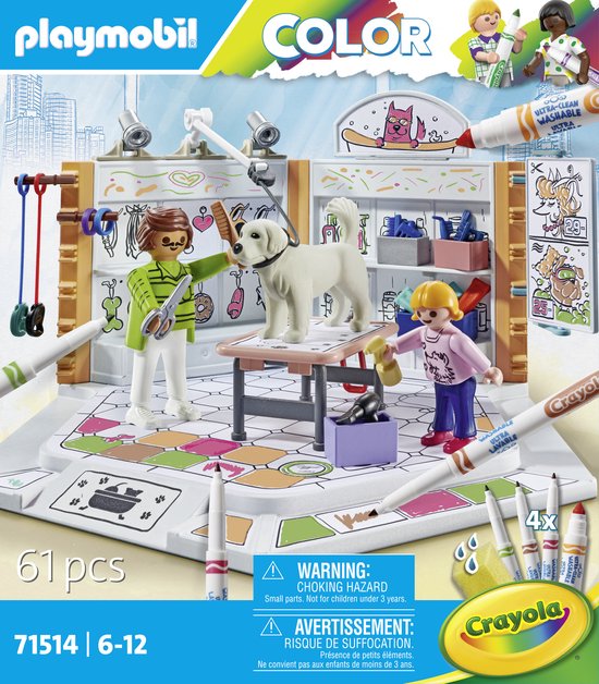 PLAYMOBIL Color Hondensalon - 71514