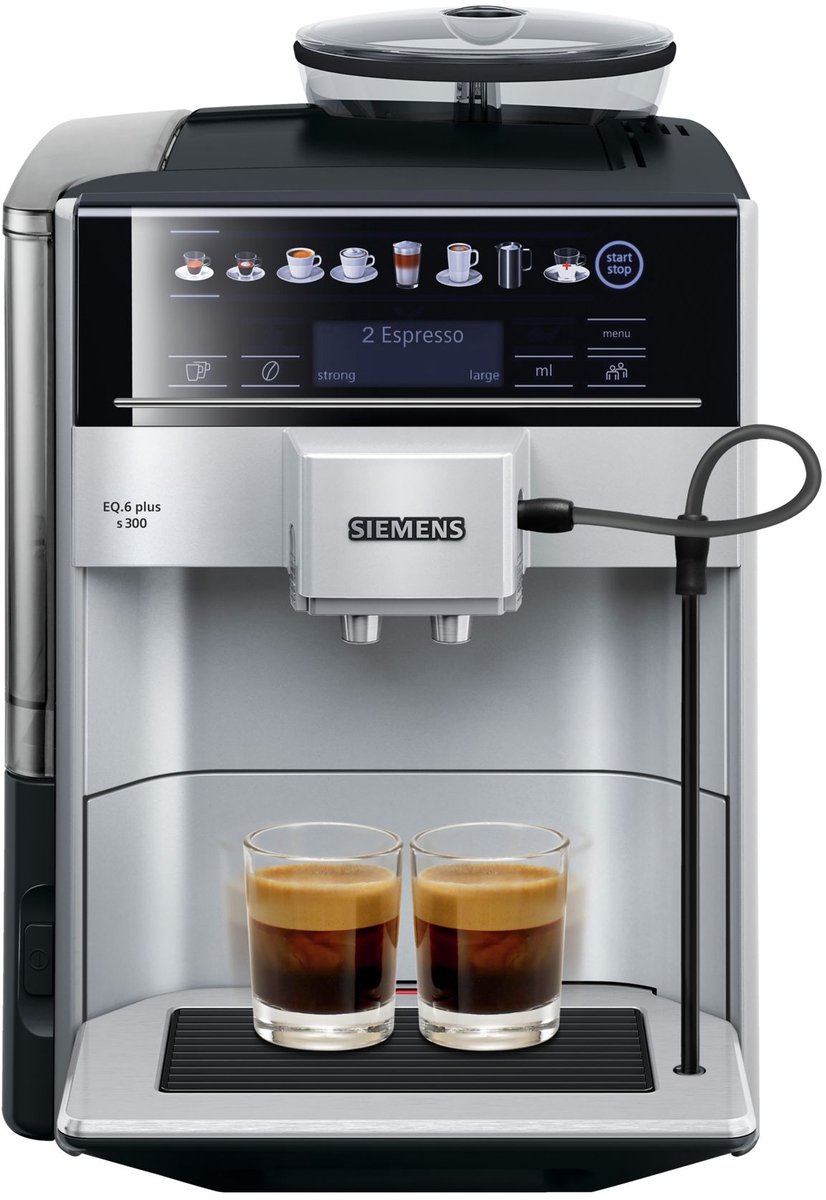 Bol.com Siemens EQ6 Plus TE653311RW - Volautomatische espressomachine - Zilver aanbieding