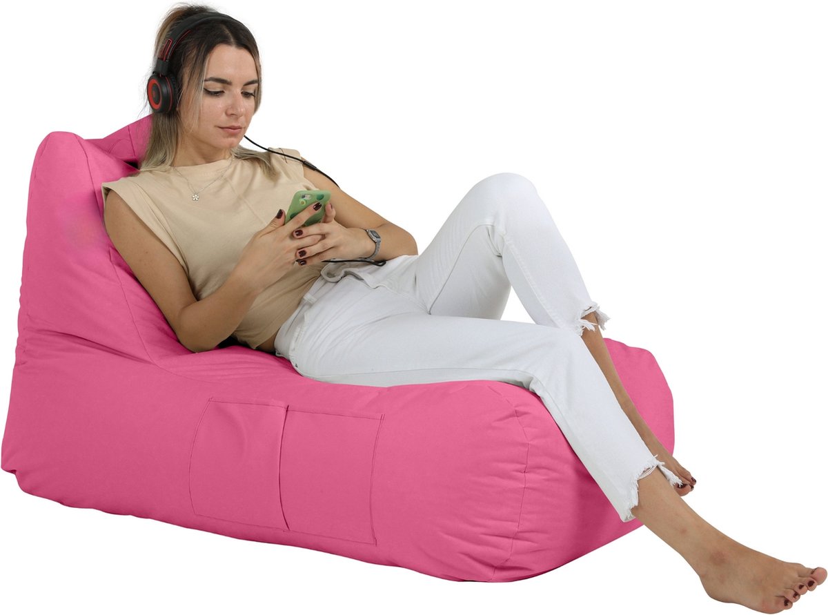 Xoft Living - Zitzak Lounge - Roze - Volwassenen & Kinderen
