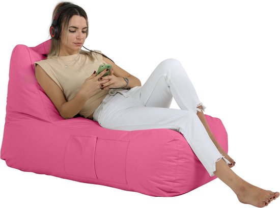 Xoft Living - Zitzak Lounge - Roze - Volwassenen & Kinderen