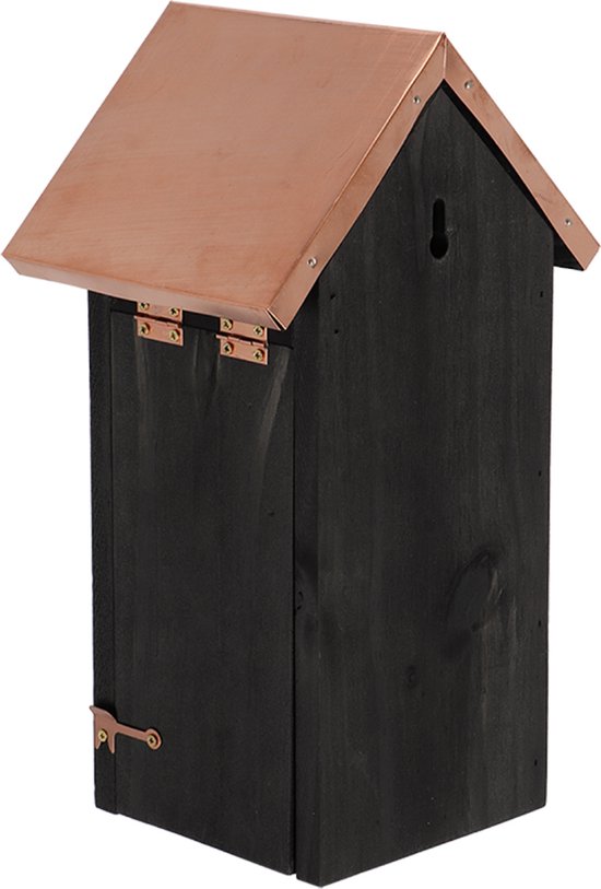 Vogelhuis Koolmees - Nestkast - Zwart koper van Merkloos	 — afbeelding 2