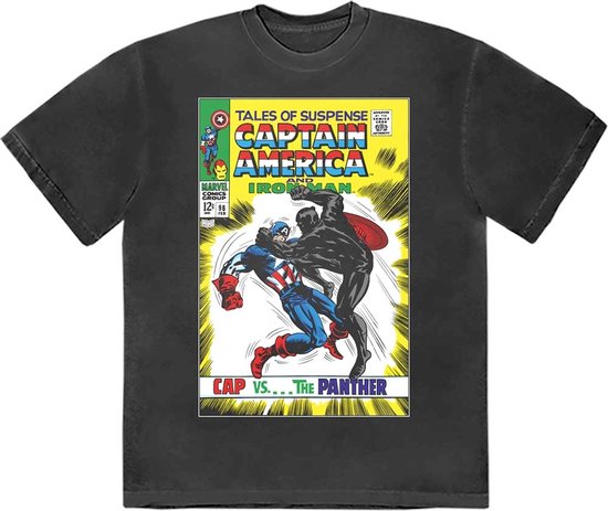 Marvel Captain America T-Shirt Herren – Offizielles Lizenzprodukt, Baumwollmix