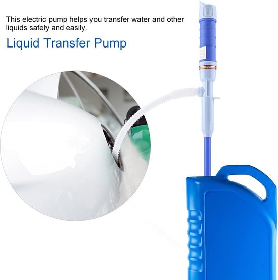 Nieuwe Batterij Aangedreven Vloeistof Transfer Pomp Sifonpomp Voor Brandstof Gasolie Benzine Wate Blauw Rode Kleur Kan Kiezen C0a5 O9o5