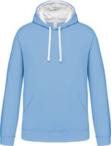 Sweatshirt Homme XXL Kariban Manches longues Blue ciel / White 80% Katoen, 20% Polyester