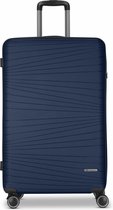 Franky Dallas 3.0 4 wielen Trolley L 75 cm - Harde bagage - TSA slot - dark blue