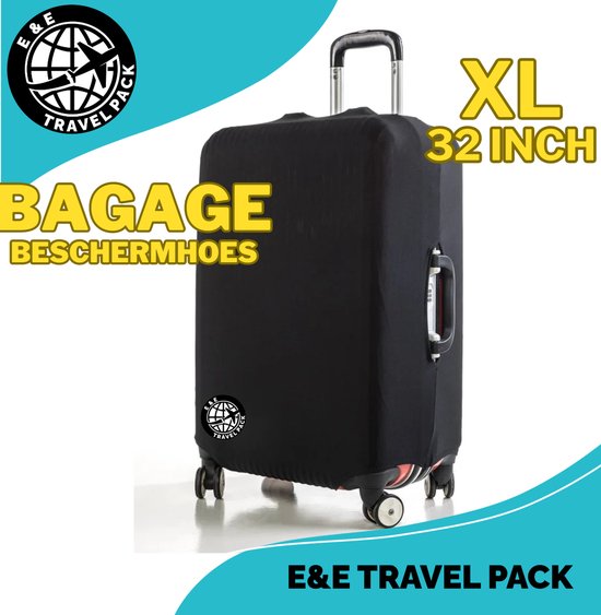 Foto: E e travel pack wasbare elastische kofferhoes bagage beschermhoes maat xl 32 inch reiskofferhoes protector cover kofferhoes bagagehoes bagagehoes vakantie reizen beschermhoes trolley koffer 32 inch vliegtuig cover travel