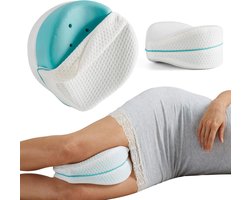 Restform Leg Pillow - zacht geheugen schuim kussen voor benen - helpt corrigeren slaaphouding tegen rugpijn - medisch apparaat knee pillow