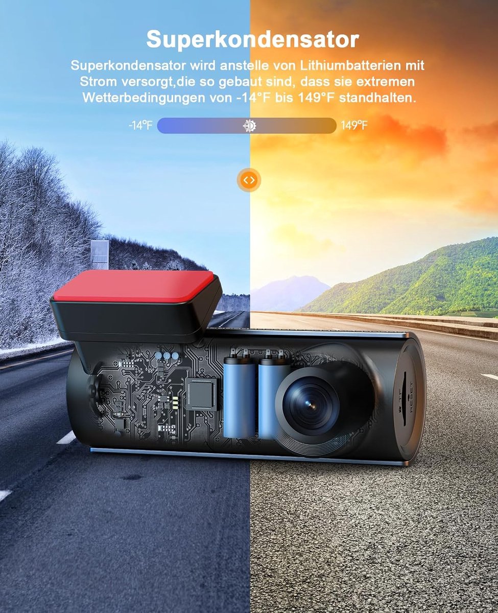 Dual Dashcam - Dashcam Voor en Achter - Auto Camera Dashcam - Dashcam Auto - Dual Dashcam voor Auto – foto 2