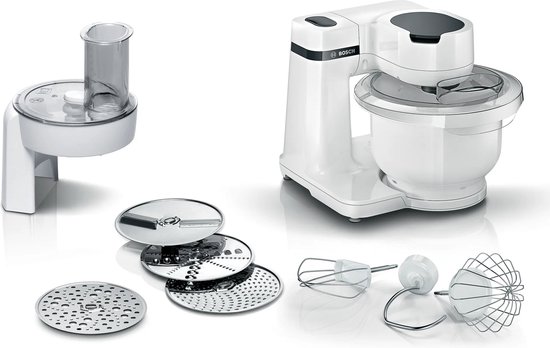 Bosch MUM Serie 2, 700 Watt Foodprocessor 700 W Wit